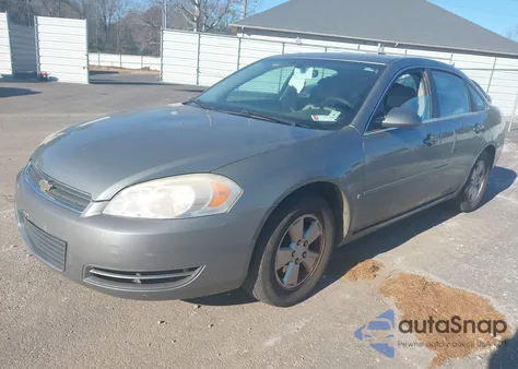 2007 Chevrolet Impala Lt из США, поврежденный, VIN 2G1WT58N379322123